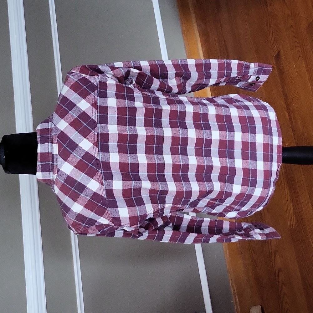 CARHARTT Women's Hamilton Flannel Shirt II Size Small Cinnamon Red - Picture 4 of 10